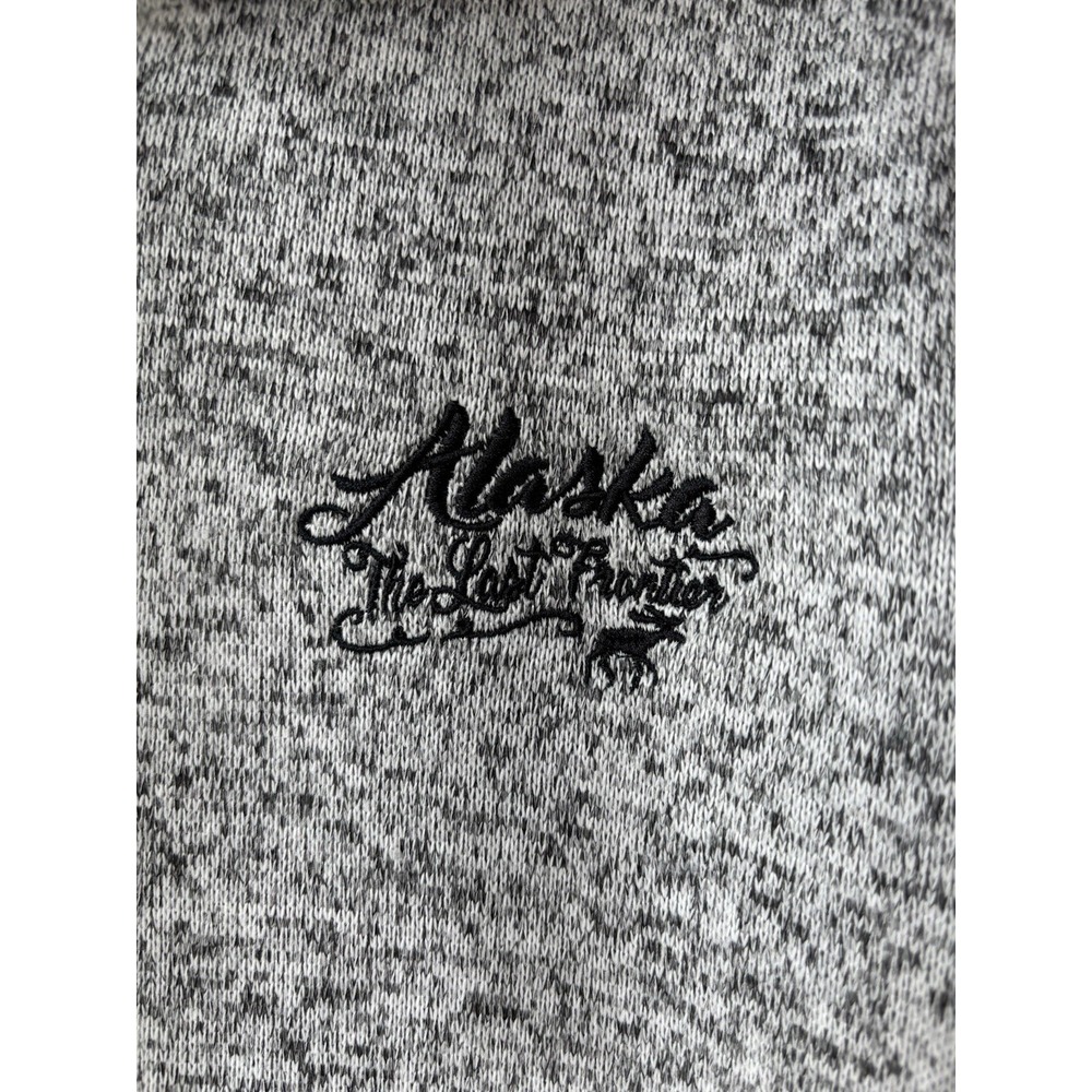 Prairie Mountain Sweater Hoodie Jacket Zip Alaska The Last Frontier Women's Lg - Picture 2 of 6